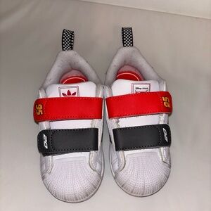 Adidas SOLD OUT Lightning McQueen Disney Pixar Cars Velcro Sneakers LIKE NEW